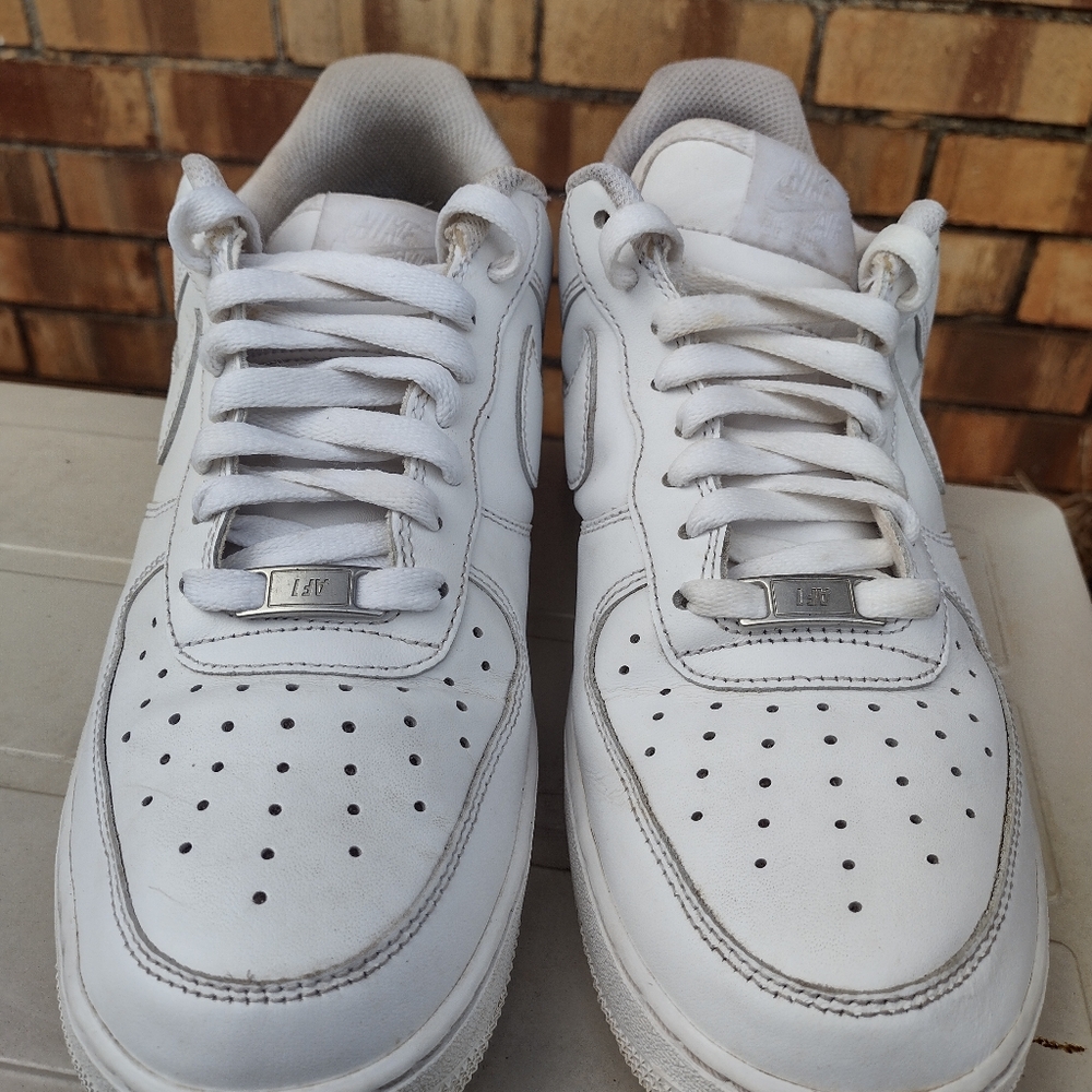 White Nike Men's Air Force 1s